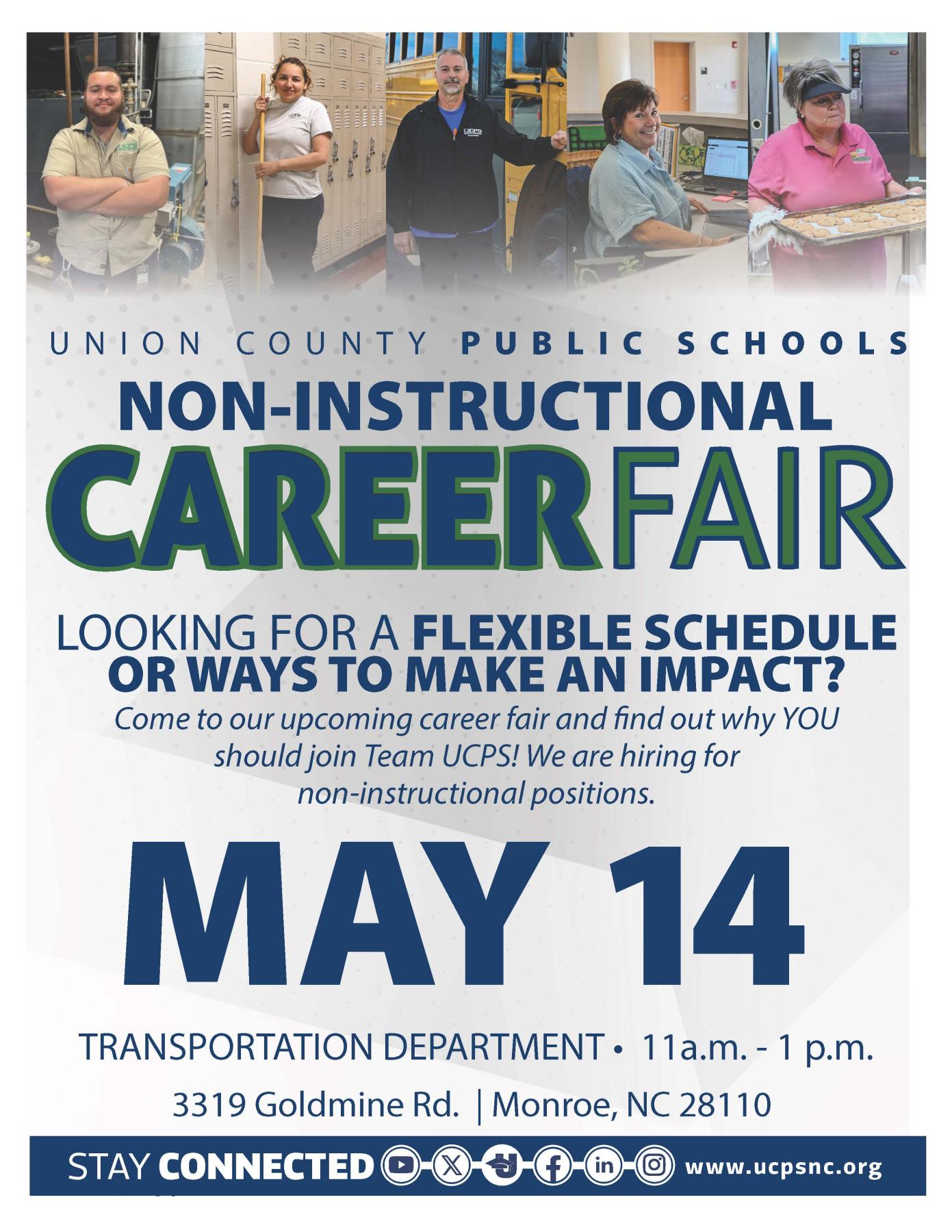 UCPS Non-Instructional Career Fair Flyer